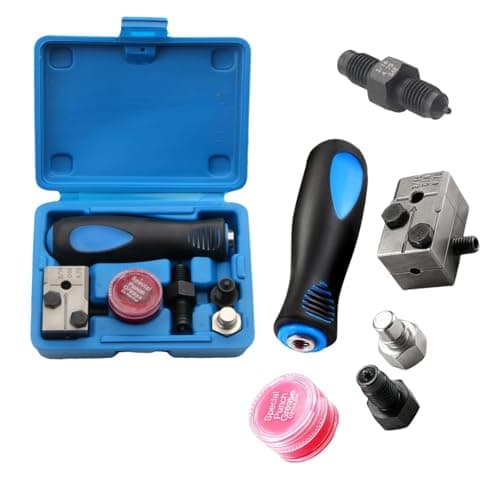 Image of ZHYUAN 6-Piece Set Universal Brake Line Flaring Device, Flaring Device, Brake Line Car Set, Hydraulic Brake Line Flaring Device, Pipe Extension Tool, for Hydraulic Vehicle Brake Systems