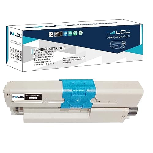 Image of LCL Compatible Toner Cartridge C332dnw C332dn c332 MC363dnw MC363dn MC363 46508712 46508716 3500Pages (1 Black) Replacement for OKI C332dn C332dnW MC363dn