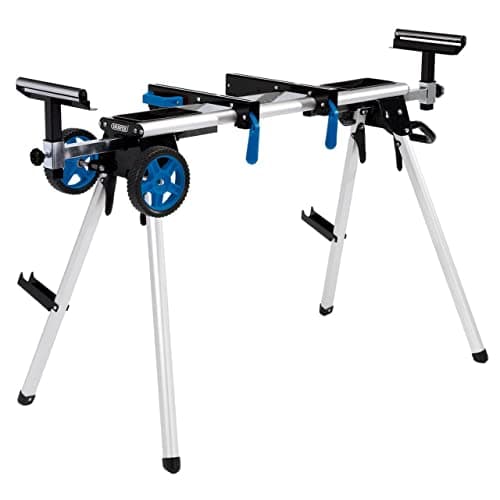 Image of Draper 90249 Mobile Extending Mitre Saw Stand, Blue