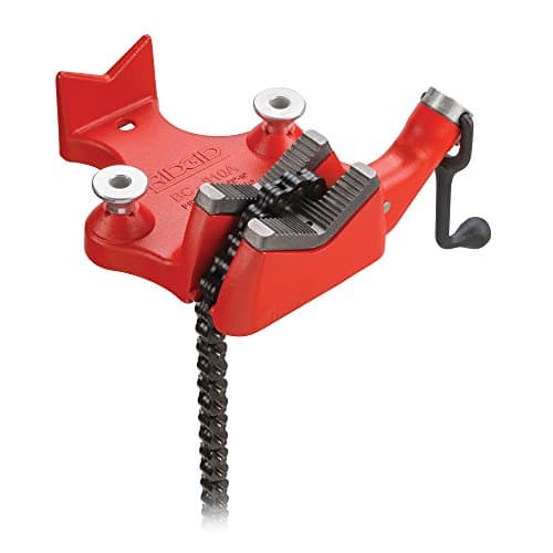 Image of RIDGID 40215 Model BC810 Top Screw Bench Chain Vice, 1/2-inch to 8-inch Bench Vice,Red
