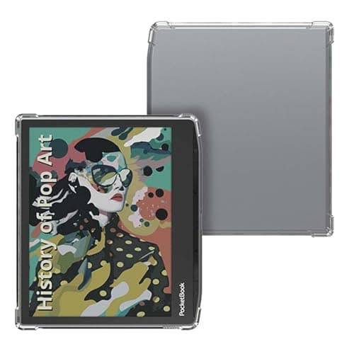 Image of Clear Case for Pocketbook Era/Era Color E-Reader 7 in, Slim & Light Weight TPU Protective Clear Case with Raised Edge and Transparent Back, Clear