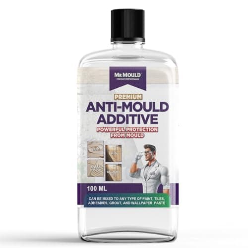 Image of MrMould Anti-Mould Additive 100ml Concentrate – Add Long-Lasting Mould Resistance to Paint, Wallpaper Paste & Grout – Prevents Black Mould for Up to 5 Years Without Affecting Paint Finish