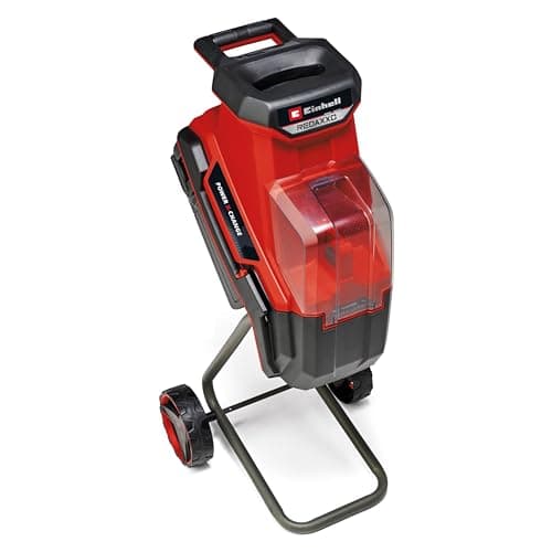 Image of Einhell Cordless Garden Shredder 36V Power X-Change, Battery Powered Mulcher for Leaves and Branches, 3 Reversible Steel Blades, 25mm Branch Capacity, Large 55L Collection Sack, Without Battery