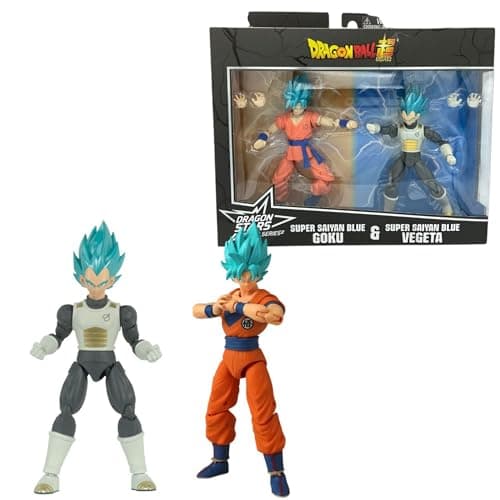 Image of BANDAI Dragon Ball Dragon Stars Battle Pack | Goku vs Vegeta Action Figures | 2 x 12cm Articulated Dragon Ball Figures Dragon Stars Action Figures Anime Gifts and Merch