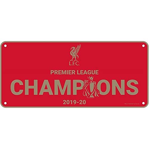 Image of Liverpool FC Premier League Champions Sign