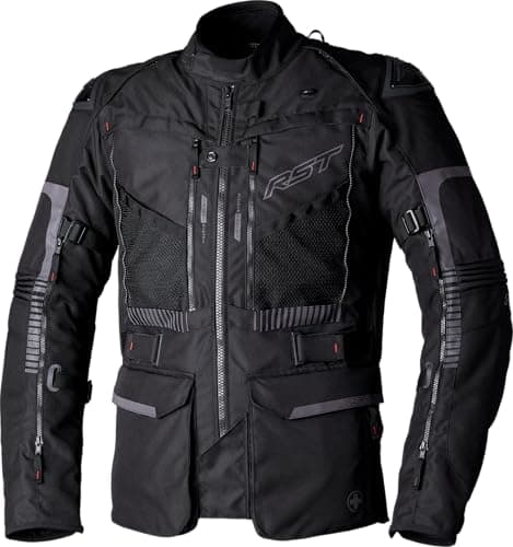 Image of RST Men's Ranger Motorcycle Textile Jacket (Black, M) Tour, M