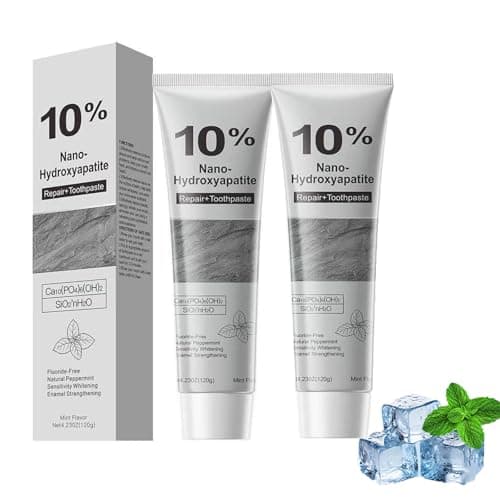 Image of 10% Nano-Hydroxyapatite Toothpaste, Remineralizing Whitening Tooth Paste, Strengthening & Protecting Tooth Enamel, Fresh Mint Flavor, Long-Lasting Freshness(2)