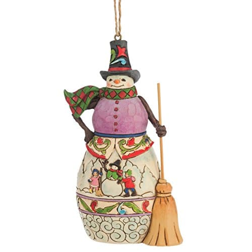 Image of Heartwood Creek Winter Scene Snowman Hanging Ornament