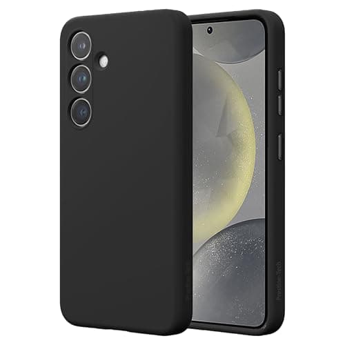Image of Liquid Silicone Case for Samsung Galaxy S24, Soft Gel Rubber Anti-scratch Shockproof Slim Protection Phone Case Cover Compatible with Samsung Galaxy S24 Black