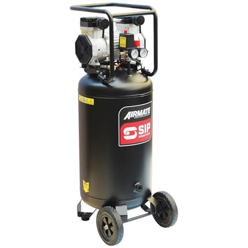 Image of SIP Airmate Vertical 100L Oil-Free Direct Drive Air Compressor 3hp 116psi 8Bar Low Noise 67dB 13.6CFM