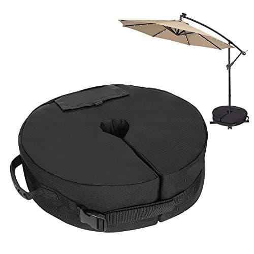 Image of Brislut Parasol Base Weights Bag - Up to 40kg, Heavy Duty Cantilever Bases Weight for Banana Overhanging Parasol Cross Stand Extra Sandbags Weighted Patio Outdoor Garden Umbrella Base