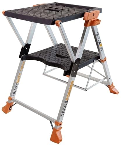 Image of Batavia 7062245 Transformer Multifunctional Workbench and Stepladder, Grey/Black