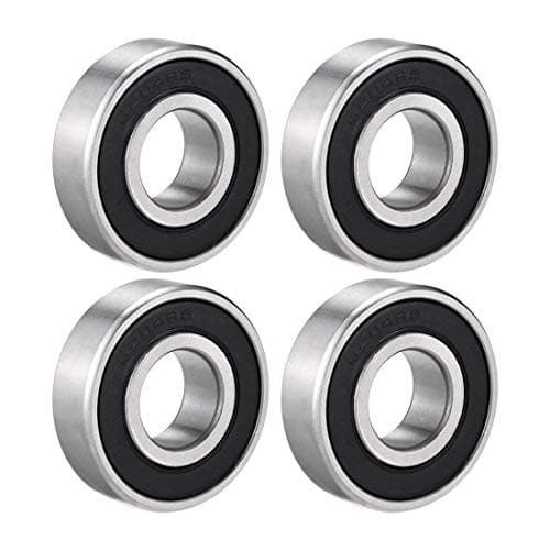 Image of sourcing map 6204RS Deep Groove Ball Bearing Single Sealed 160204, 20mm x 47mm x 14mm Chrome Steel Bearings (Pack of 4)