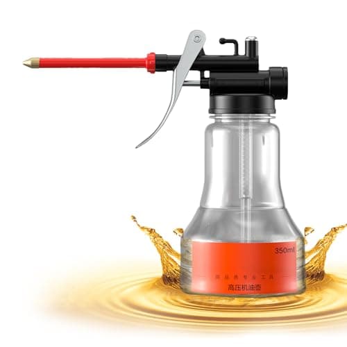 Image of GkgWuxf Oil Can with Spout, 350 ml Spray Oil, Lubricator Dispenser with Straight Spout, for Garage, Small Appliances, Electronics Industry