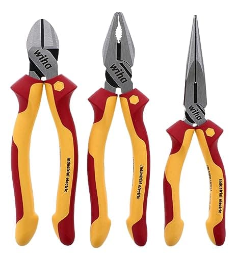Image of Wiha 32981 Insulated Industrial Pliers/Cutters Set, 3-Piece