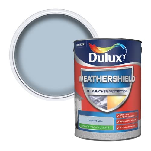 Image of Dulux Weathershield Smooth Masonry Paint - Frosted Lake - 5L
