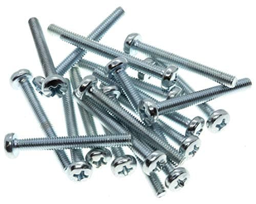 Image of M4 (4mm x 60mm) Phillips Pan Head Machine Screws - Steel (Pack of 20) DIN 7985 G09-G10BC