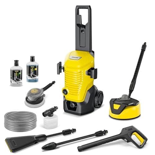 Image of Kärcher high-pressure washer K 4 WCM Flex eco!Booster Car & Home, pressure: max. 130 bar, flow rate: 420 l/h, coverage: 30 m²/h, weight: 11.5 kg, high-pressure hose, eco!Booster, Car & Home Kit