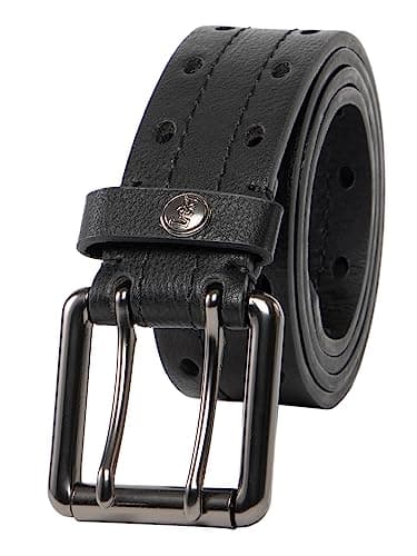 Image of Lee Casual Mens Double Prong Every Day Classic Work Belt for Jeans, Khakis, Black / Brown, 40