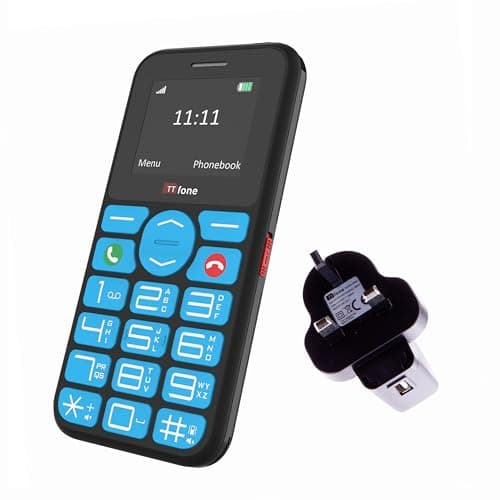 Image of TTfone TT190 Big Button Basic Senior Unlocked Emergency Mobile Phone - Simple Cheapest Phone - with Mains Charger