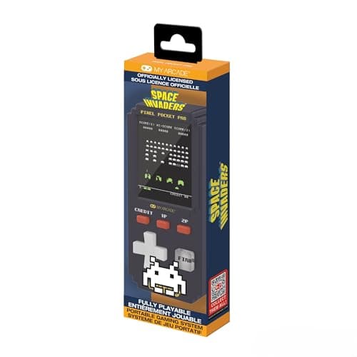 Image of Space Invaders Pixel Player: Officially Licensed Space Invaders Video Game, Portable Keychain Arcade, Games for Kids and Adults