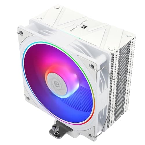 Image of Thermalright Assassin Spirit 120 EVO WHITE ARGB CPU Cooler Air With 4×6mm HeatPipes, TL-S12W-S PWM Fan Heatsink CPU Cooler,156mm High, for AMD:AM4 AM5/Intel 1700/1150/1151/1200(AS120 EVO WHITE ARGB)
