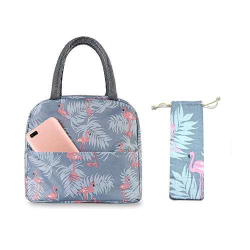 Image of Binoster Insulated Lunch Bag Tote Bag for Women Wide Open Insulated Cooler Bags Water-Resistant Thermal Leak-Proof Lunch Organizer for Men Girls Outdoor Picnic Work