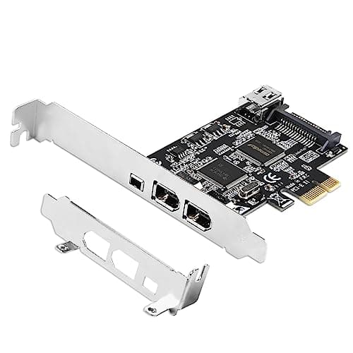 Image of LinksTek 4-Ports PCIE 1394A Firewire 400 Card for Windows OS and MAC OS PCs, TI TSB43AB23, 3X 6Pin and 1X 4Pin 1394A Interface, with 4Pin to 6Pin 1394A Cables and Low Profile Bracket (PCIE-TSB43AB23)