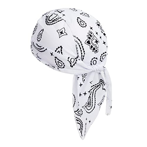 Image of Quick Dry Sports Skull Beanie, Summer Thin Mesh Cycling Cap Bandana Moisture Wicking Stretchy Headwear Sun Protection Running Head Wrap Hat Helmet Liner for Men Women