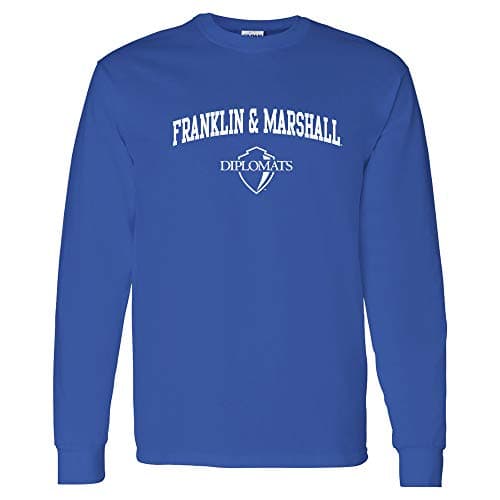 Image of AL03 - Franklin & Marshall Diplomats Arch Logo Long Sleeve - Medium - Royal