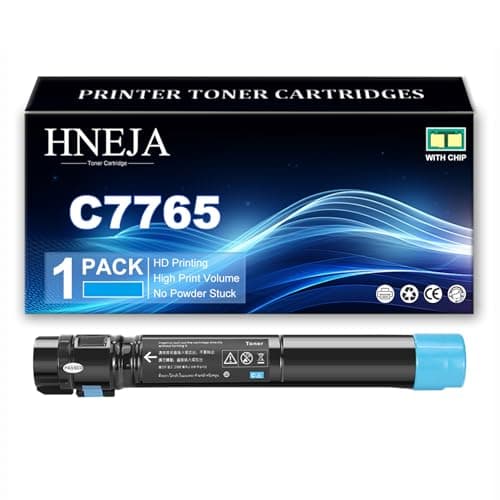 Image of HNEJA C7765 Toner Cartridge, Compatible 593-BBCQ 593-BBCY 593-BBCM 593-BBCO Toner Cartridges for Dell C7765 C7765dn C7765dnf Printer,Cyan-1 Pack