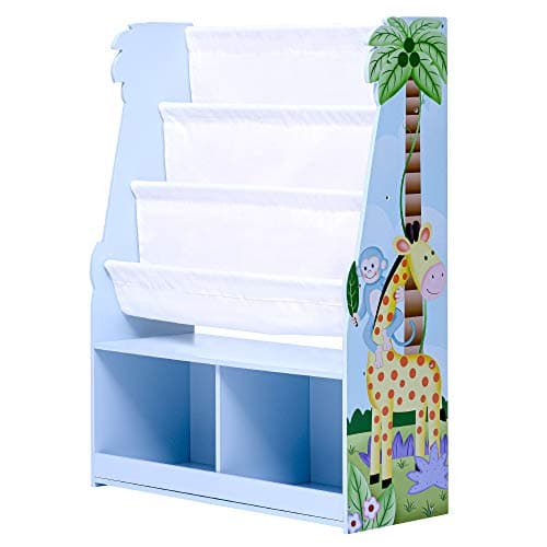 Image of Fantasy Fields Sunny Safari Kids Wooden Bookcase with Storage Multi TD-13410SS