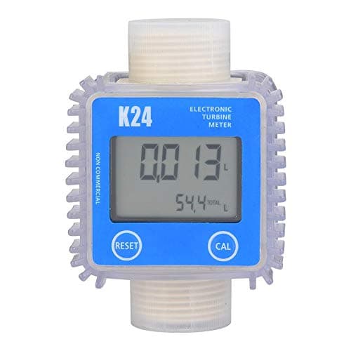 Image of Turbine Flow Meter, Turbine Digital Diesel Oil Fuel Flow Meter Gauge 1"BSPP For Chemicals Liquid Water