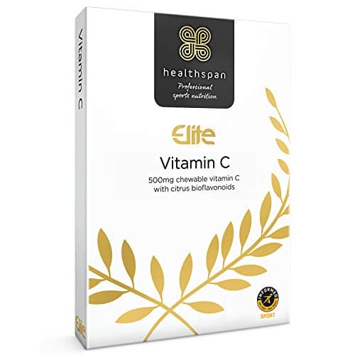 Image of Healthspan Elite Vitamin C 500mg Chewable Tablets (4 Months’ Supply) | Stomach Friendly Vitamin C to Support Your Immune Health | All Blacks Official Partner | Informed Sport Accredited | Vegan