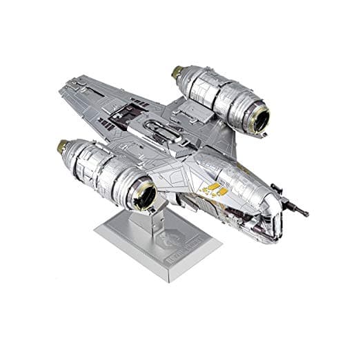 Image of Metal Earth Fascinations ICX217 ICONX 502948 - Star Wars The Mandalorian - Razor Crest™, Laser-Cut 3D Construction kit, 2.5 Metal platinums, from 14 Years