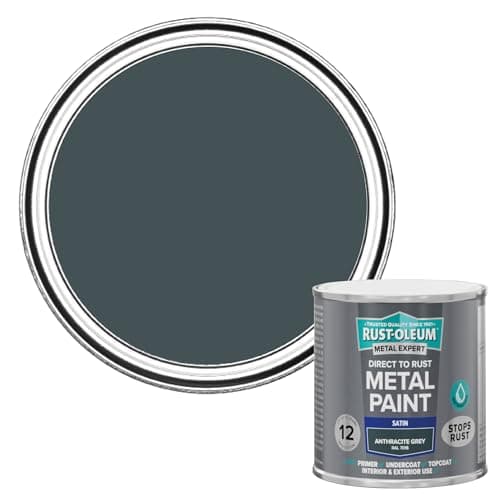 Image of Rust-Oleum Metal Expert Paint Satin Anthracite Grey 250ml