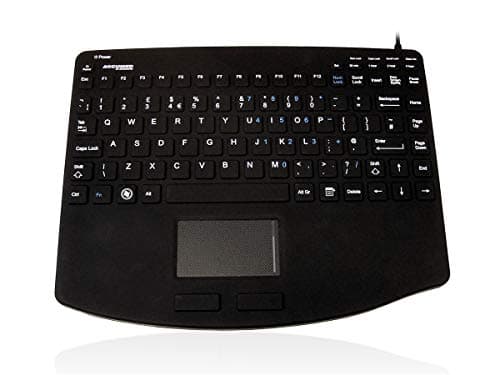 Image of AccuMed 540 VESA - USB Mini Sealed IP67 Antibacterial Medical/Clinical Keyboard with Touchpad and VESA Mounting