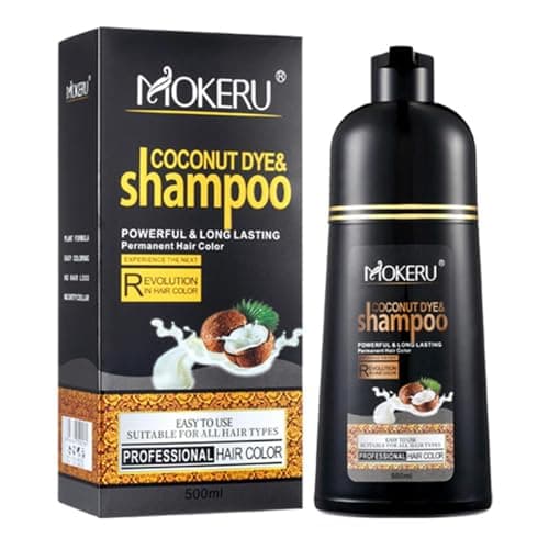 Image of Generic Professional Argan COCONUT Oil Hair Dye Color Shampoo 500 ML: Instant Fast Acting Long Lasting Hair Color Shampoo Magic Hair Dye Shampoo Colors Hair In Minutes–Long Lasting