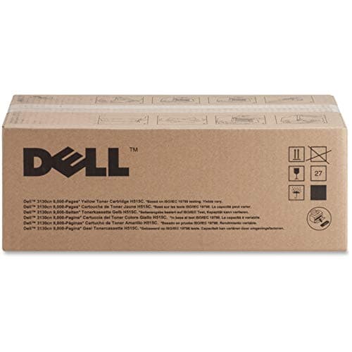 Image of Dell High Capacity Yellow Toner Cartridge (Yield 9,000 Pages) for Dell 3130cn Colour Laser Printers