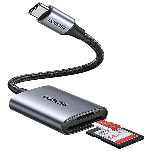 Image of UGREEN SD Card Reader, USB C Card Adapter with Dual-Slot for Mirco SD/SD, 170MB/s Memory Card Reader Compatible with iPhone 17/Pro Max, iPad Pro, MacBook Pro/Air, Galaxy S25 Serie