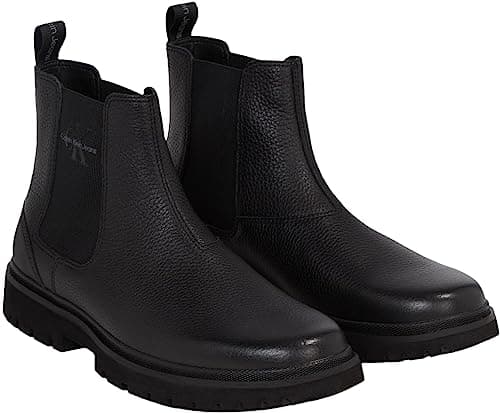 Image of Calvin Klein Classic Cupsole Laceup Low Lth, Black, 10.5