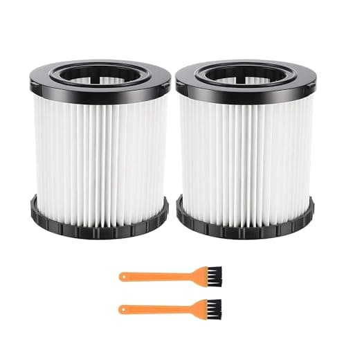 Image of 2 Pack DCV5801H Wet/Dry Vacuum Hepa Replacement Filter Compatible with DeWalt DCV580 & DCV581H,Washable and Reusable