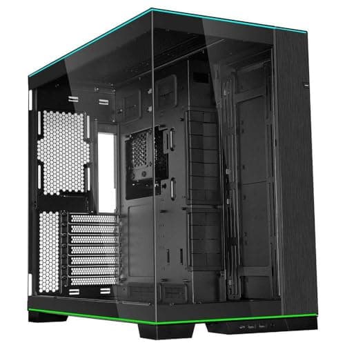 Image of Lian Li O11D EVO RGB Mid Tower PC Case - Black, Tempered Glass, Modular Design, E-ATX Support, Dual Chamber, Custom RGB Lighting