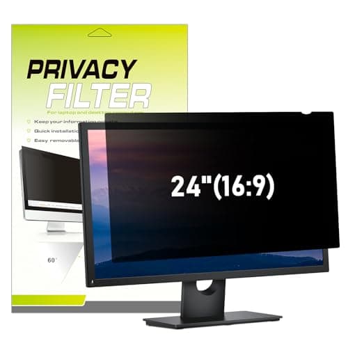 Image of LAMA 24 Inch Computer Privacy Screen Filter, Universal Computer Monitor Privacy Filters (WxH:20.9"*11.73"), Anti-Spy/Anti-Scratch/Anti-Glare Protector for Widescreen Monitors(16:9)