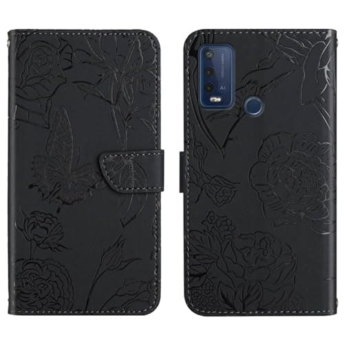 Image of Jiajihua Cover Compatible with Wiko Power U30 4G,Compatible with Wiko Power U30 4G Magnetic Clasp Phone Case Flip Stand Card Slot Black