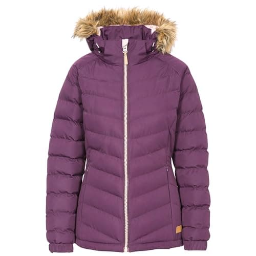 Image of Trespass Womens Padded Hooded Casual Jacket Zip Off Hood Nadina