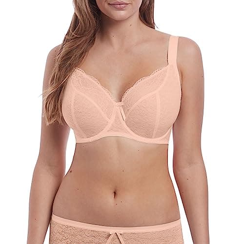 Image of Freya Women's Fancies Underwire Balcony K Cup Bra Plunge, Opaque, Natural Beige, 36J US