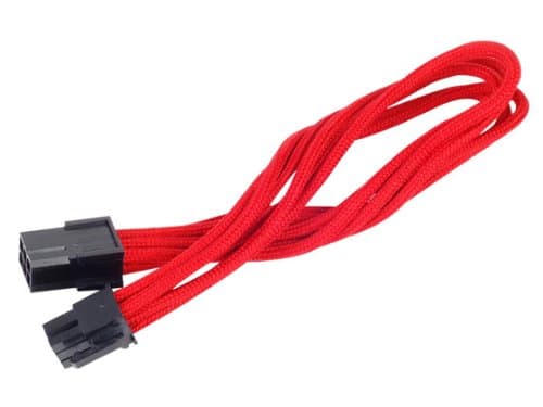 Image of Silverstone Tek Sleeved Extension Power Supply Cable with 1 x 6-Pin to PCI-E 6-Pin Connector (PP07-IDE6R)