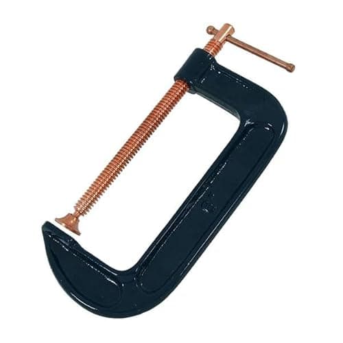 Image of Neilsen CT0327 150mm/6in Heavy Duty G-Clamp – Malleable Steel, Copper Plated Thread, Ideal for Woodwork & Metalwork