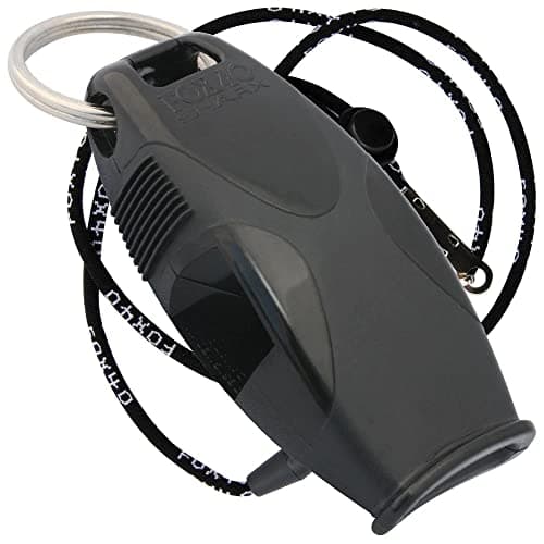 Image of 2022 Fox 40 Sharx Whistle and Lanyard - Black or Black/Green (BLACK)